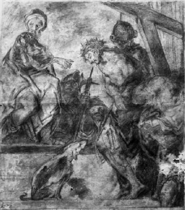 Studio per Via Crucis - Cristo davanti a Caifa, Mantova, Collezione d'Arco